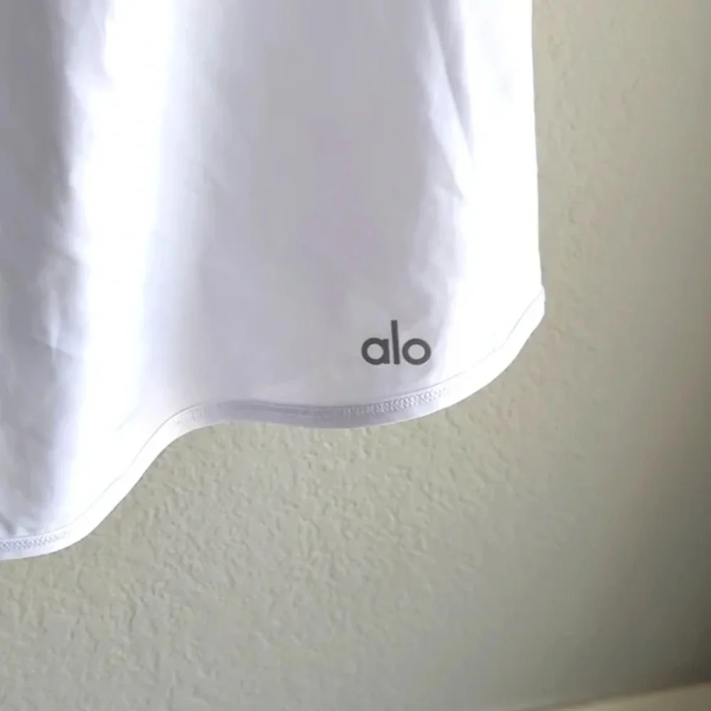 ALO Yoga Match Point Tennis Skirt - white